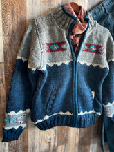 Load image into Gallery viewer, Mustang Knit Sweater Jacket {Indigo}