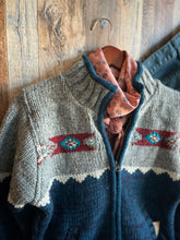 Load image into Gallery viewer, Mustang Knit Sweater Jacket {Indigo}