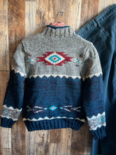 Load image into Gallery viewer, Mustang Knit Sweater Jacket {Indigo}