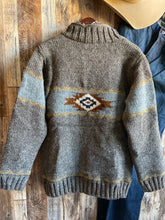 Load image into Gallery viewer, Navajo Knit Sweater Jacket Dark Natural {Men's}