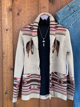 Load image into Gallery viewer, Vintage Horse Cardigan {Tan}