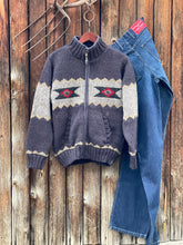 Load image into Gallery viewer, Navajo Knit Sweater Jacket Navy {Men's}
