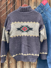 Load image into Gallery viewer, Navajo Knit Sweater Jacket Navy {Men's}