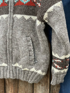 Mustang Knit Sweater Jacket {Gray}