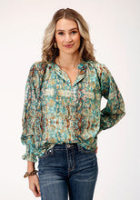 Load image into Gallery viewer, Doral Tie Neck Blouse