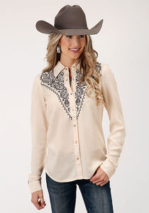 Chisholm Embroidered Pearl Snap