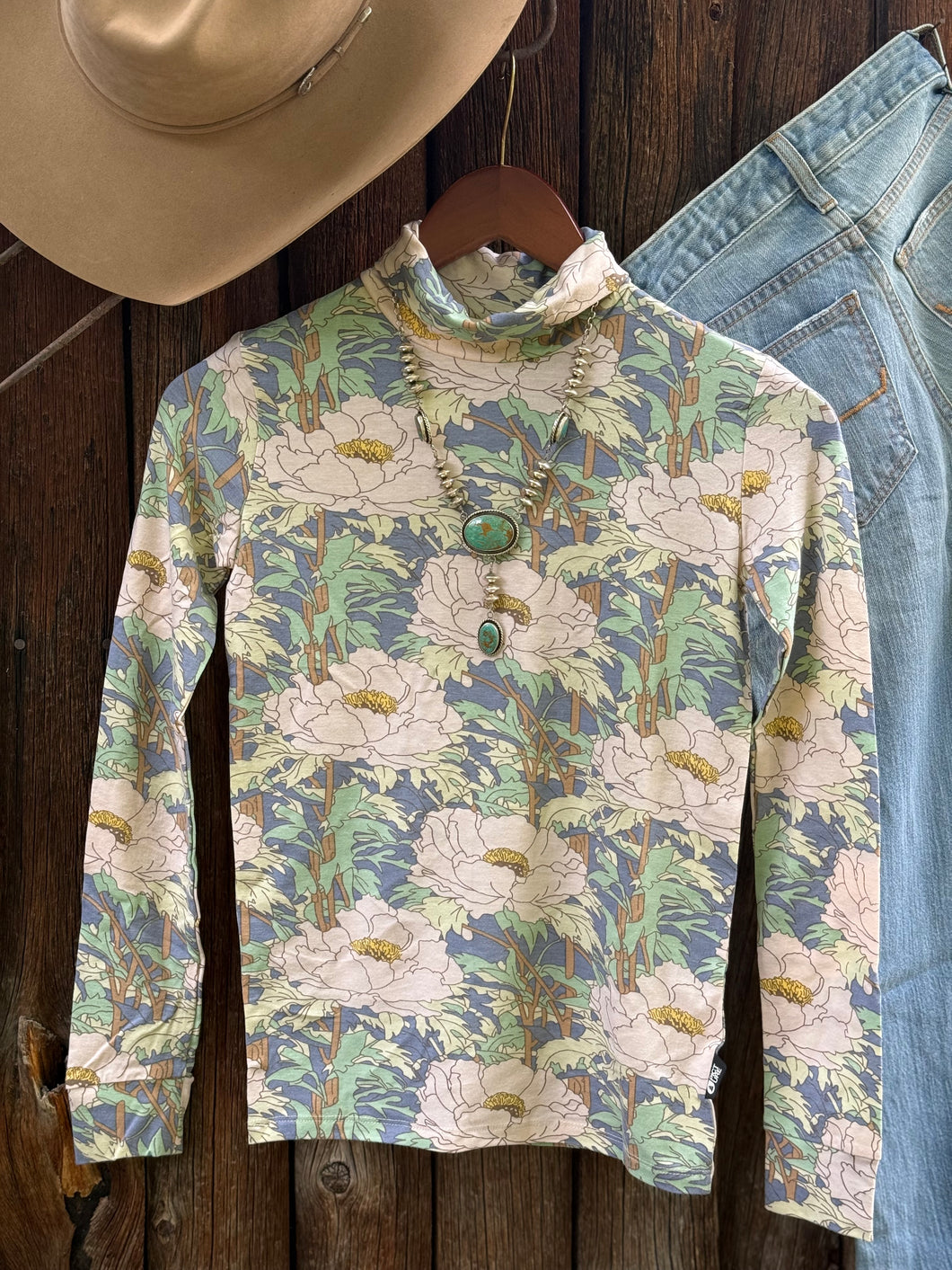 Skimy Turtleneck {Floral}