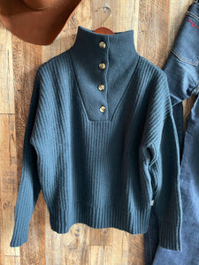 Modinetta Merino Wool Sweater {Deep Water}