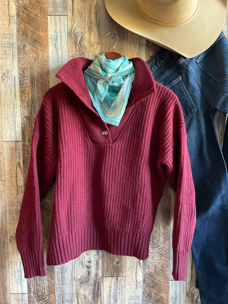 Modinetta Merino Wool Sweater {Port} – Woolies Quality Clothiers