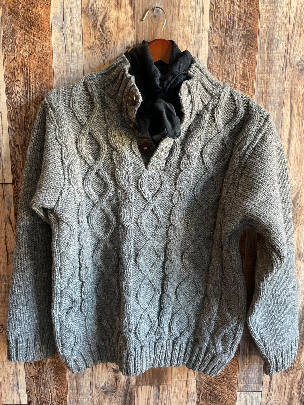 Connery Wool Sweater Gray {Men's}