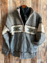 Load image into Gallery viewer, Navajo Knit Sweater Jacket Heather Gray {Men&#39;s}