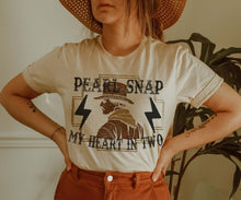 Load image into Gallery viewer, Pearl Snap My Heart in Two Tshirt