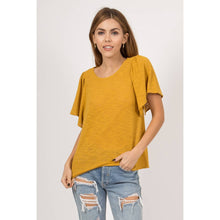 Load image into Gallery viewer, Sedalia Flutter Sleeve Top