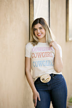 Load image into Gallery viewer, Cowgirl Cowgirl Cowgirl Tee