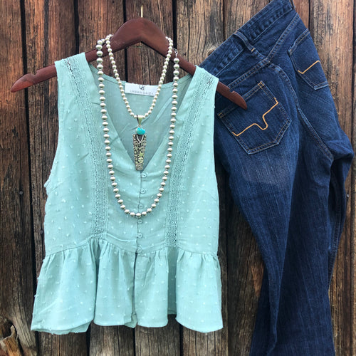Everett Swiss Dot Top