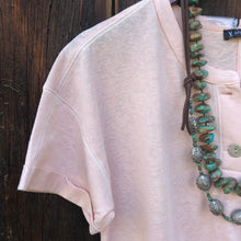 Load image into Gallery viewer, Grandby Blush Button Front Tee