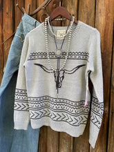 Load image into Gallery viewer, Butte Steer Sweater {Gray}