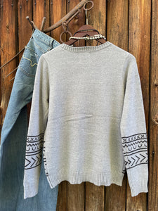 Butte Steer Sweater {Gray}