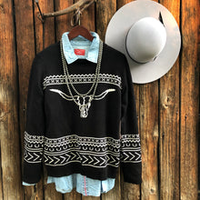 Load image into Gallery viewer, Butte Steer Sweater {Black}