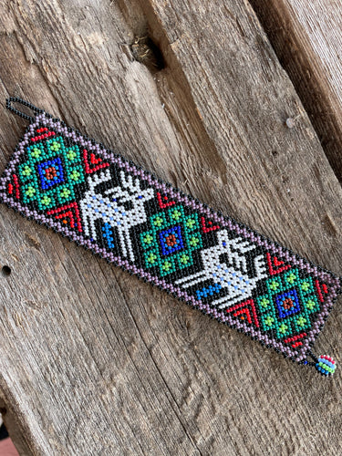 Huichol Bead Art Bracelet 3