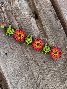 Huichol Bead Art Bracelet 6
