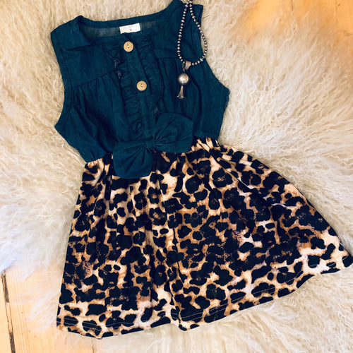 Leopard Little Girls Dress