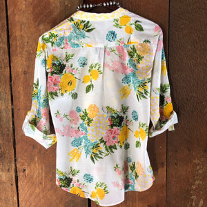 Panama Floral Embroidered Blouse