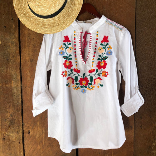 Banderas Embroidered Blouse