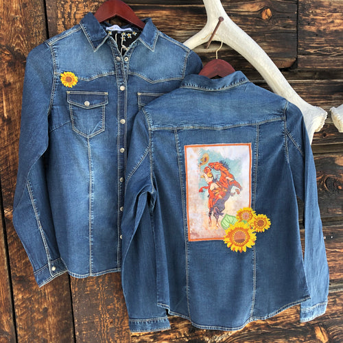 Tahoe Denim Patch Top