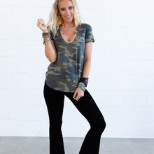 Load image into Gallery viewer, Woodward Bralette Tee {Camo}