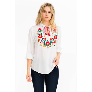 Banderas Embroidered Blouse