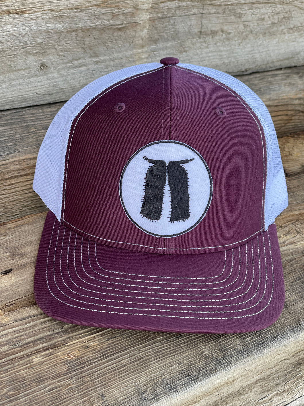 Woolies Maroon Patch Hats
