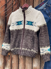 Load image into Gallery viewer, Mustang Knit Sweater Jacket {Brown}