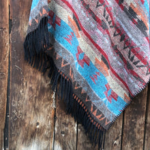 Load image into Gallery viewer, Santa Fe Fringe Poncho