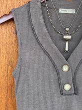 Load image into Gallery viewer, Wisteria Sleeveless Top {Charcoal}