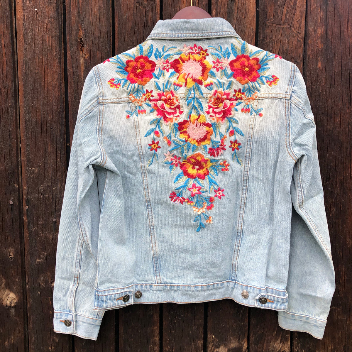 Aurora Embroidered Denim Jacket – Woolies Quality Clothiers